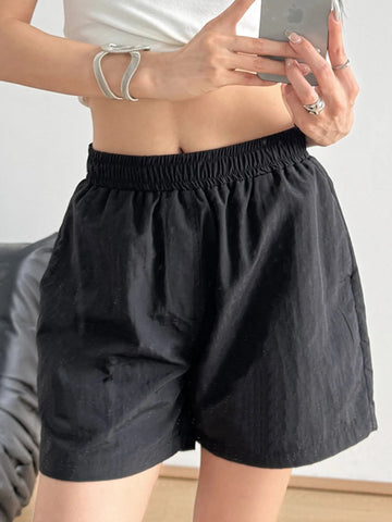 Elastic Waist Casual Shorts - Lookzlike