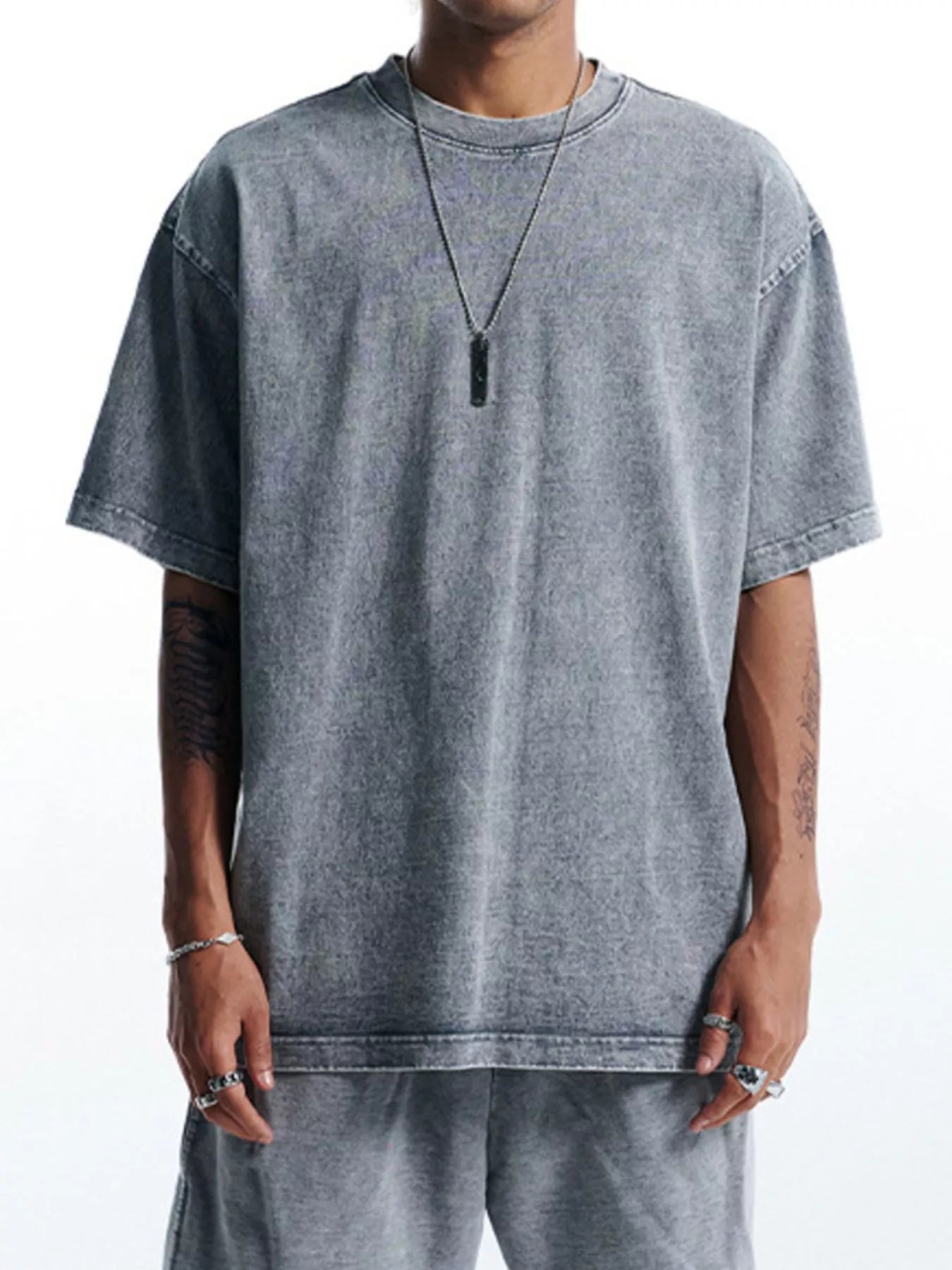 Men's Round Neck Short Sleeve T-Shirt designed for comfort and style at Lookzlike