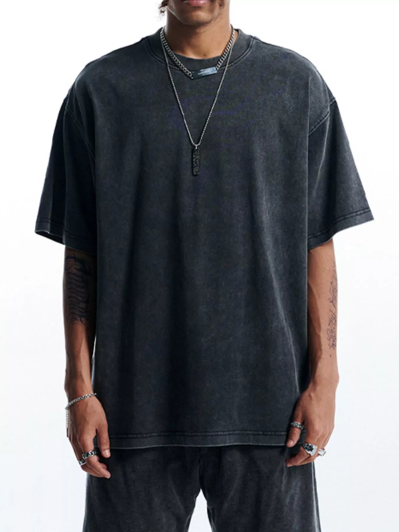 Men's Round Neck Short Sleeve T-Shirt designed for comfort and style at Lookzlike