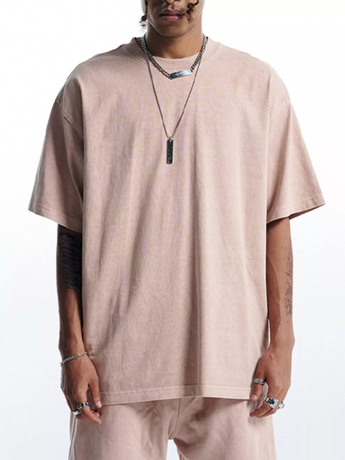 Men's Round Neck Short Sleeve T-Shirt designed for comfort and style at Lookzlike