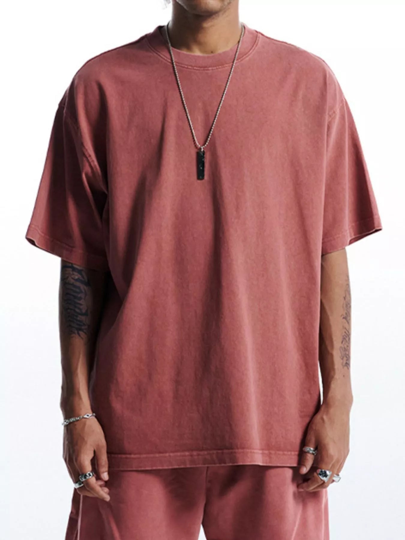 Men's Round Neck Short Sleeve T-Shirt designed for comfort and style at Lookzlike