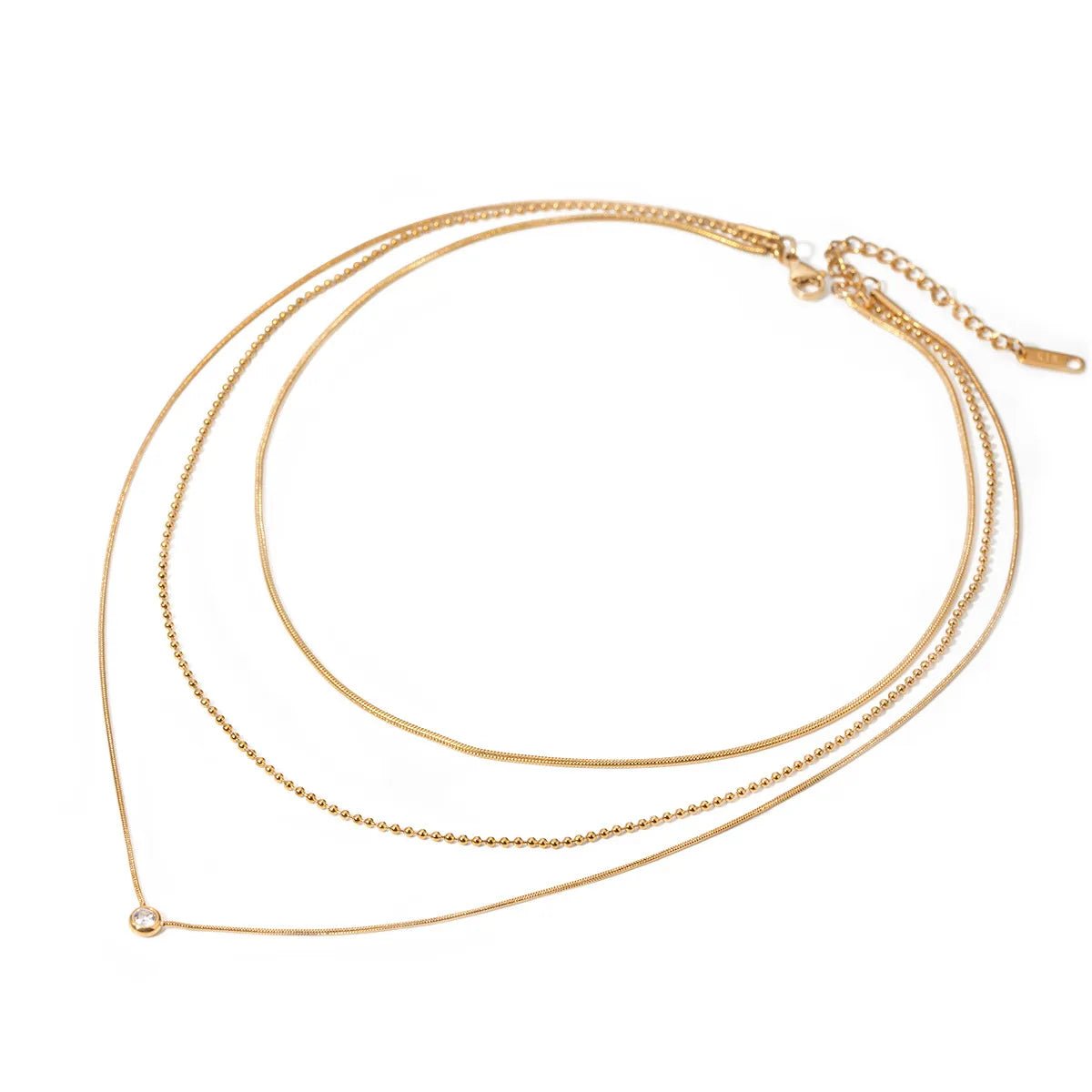 18K Gold-Plated Layered Necklace - Lookzlike