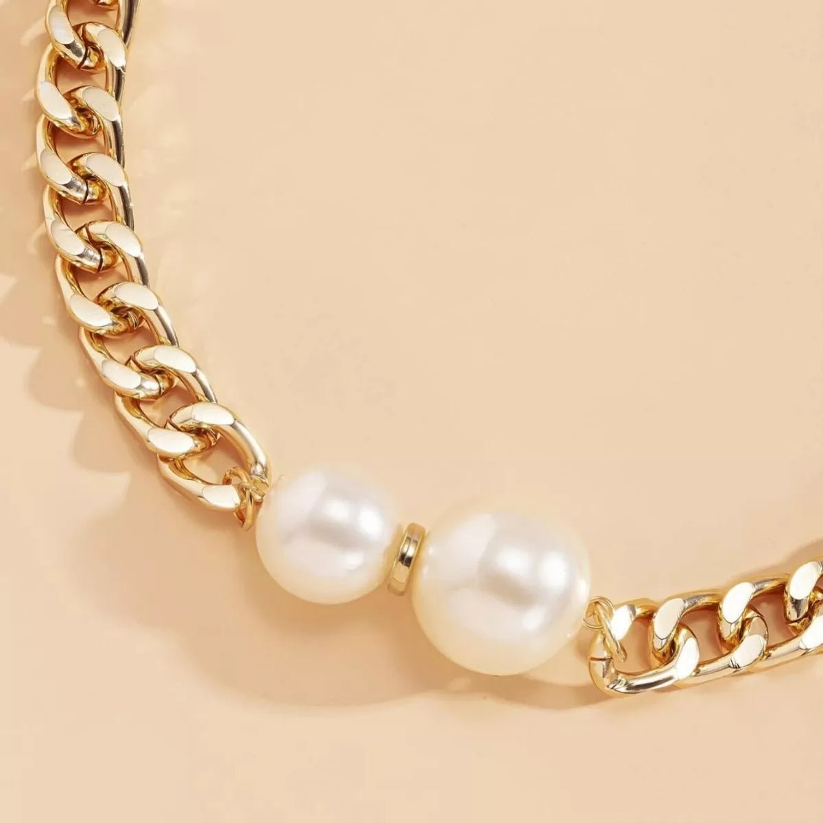 18K Gold - Plated Pearl Necklace designed for comfort and style at Lookzlike