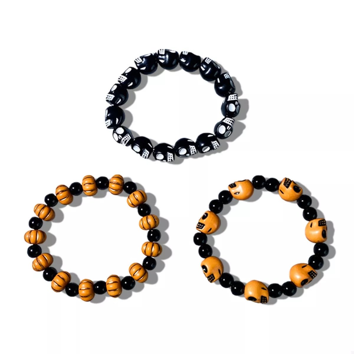 3 Piece Halloween Beaded Bracelet designed for comfort and style at Lookzlike