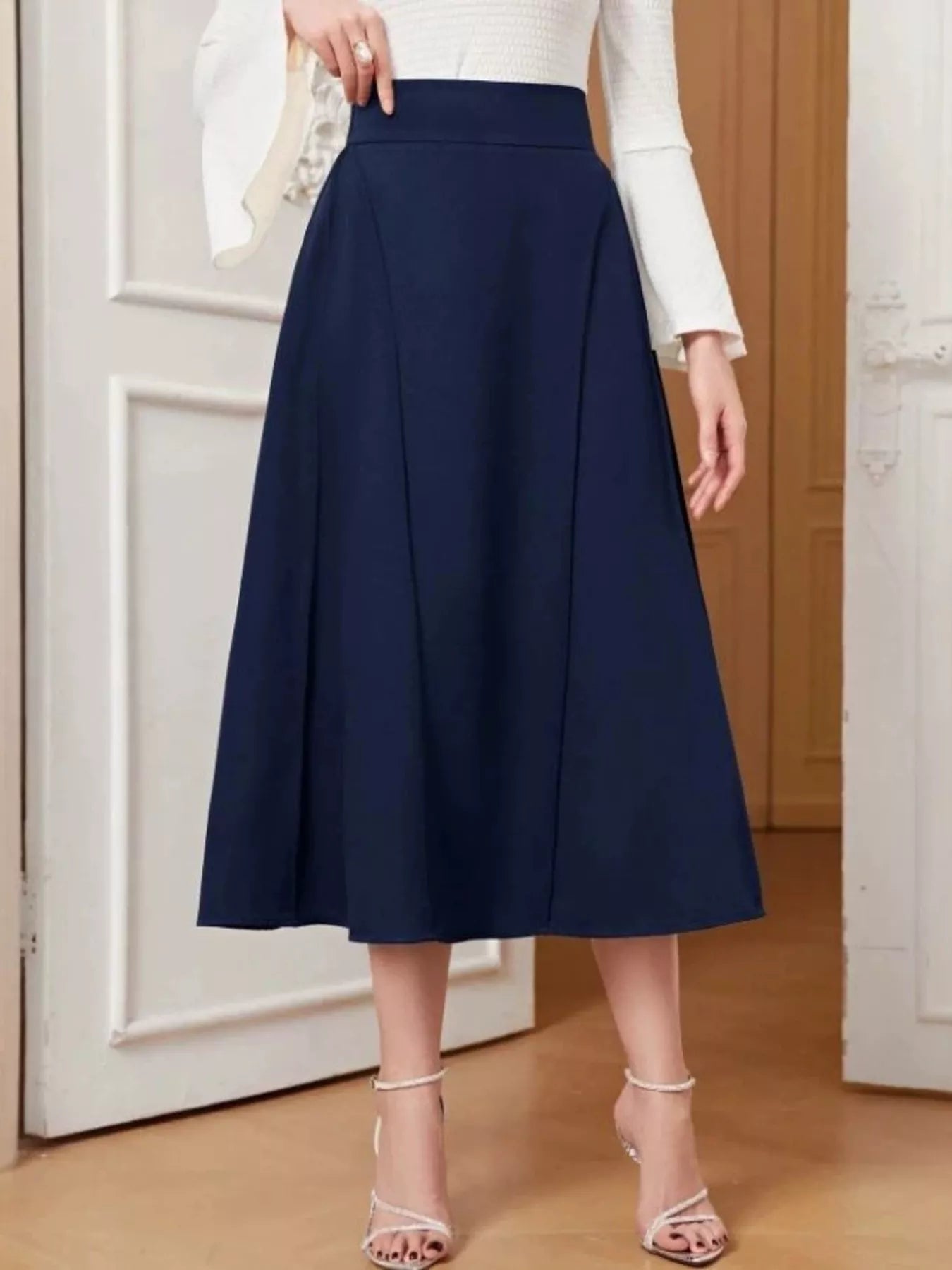 A-Line Midi Skirt designed for comfort and style at Lookzlike