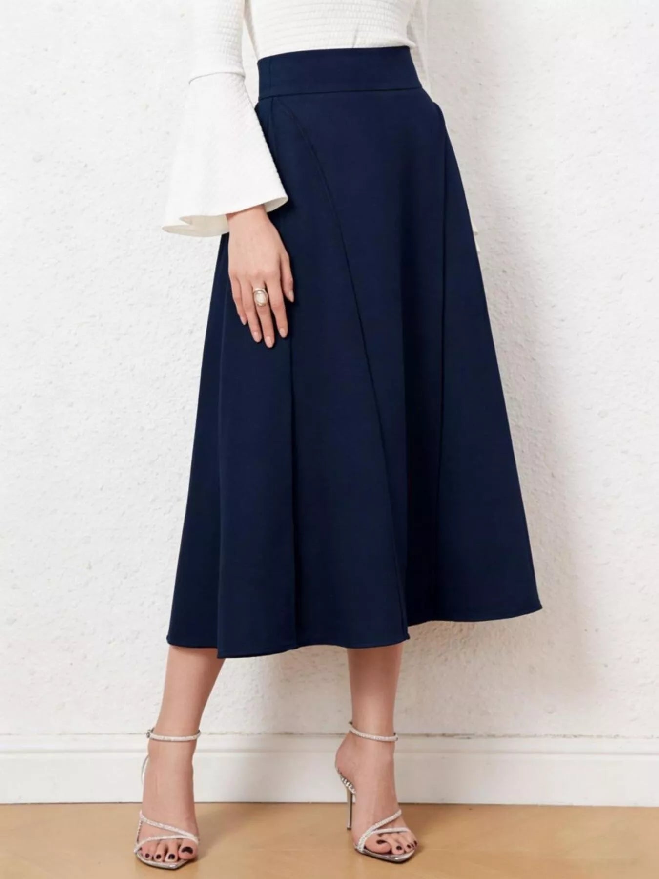 A-Line Midi Skirt designed for comfort and style at Lookzlike