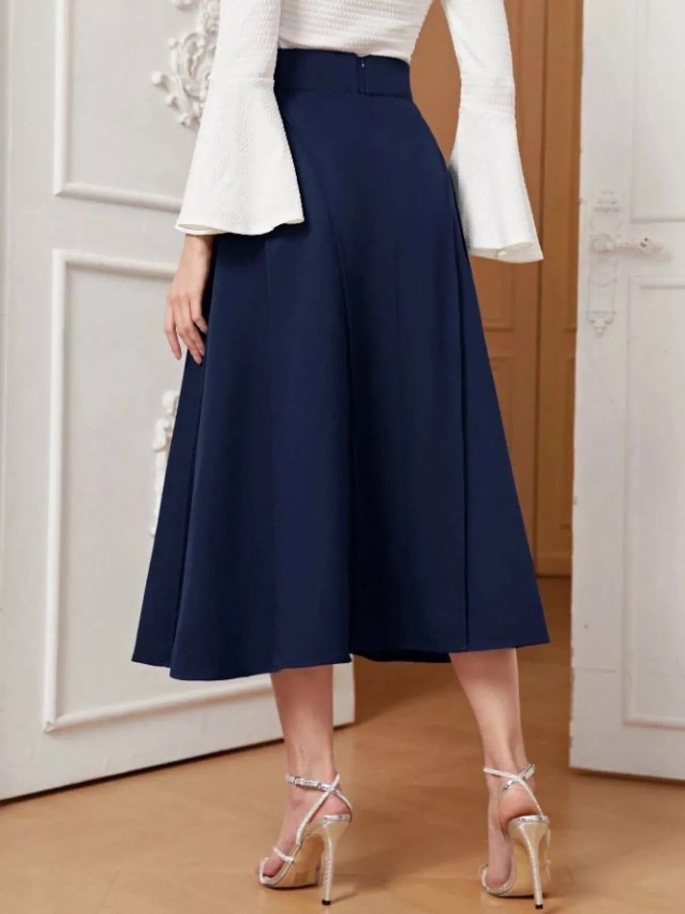 A-Line Midi Skirt designed for comfort and style at Lookzlike