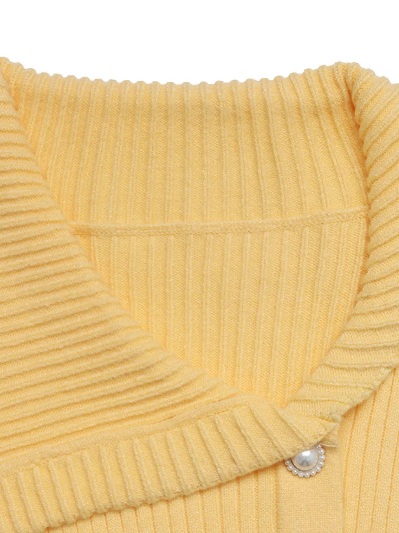 Asymmetrical Ribbed Button Up Cardigan designed for comfort and style at Lookzlike