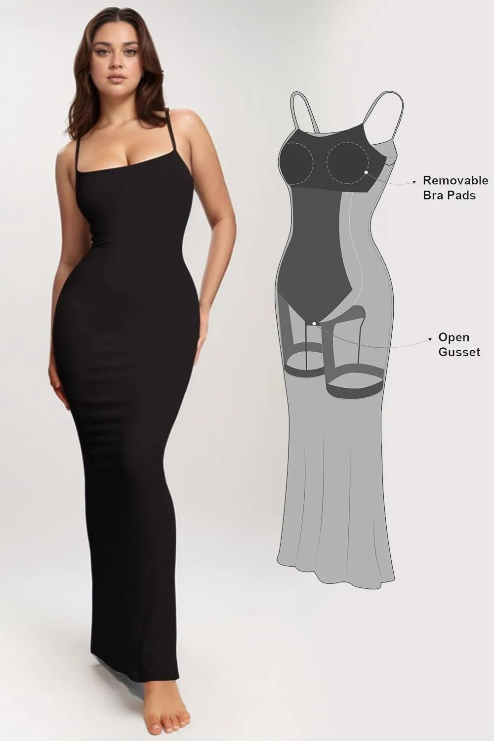 Basic Bae Built-In Shapewear Sleeveless Maxi Dress - Lookzlike