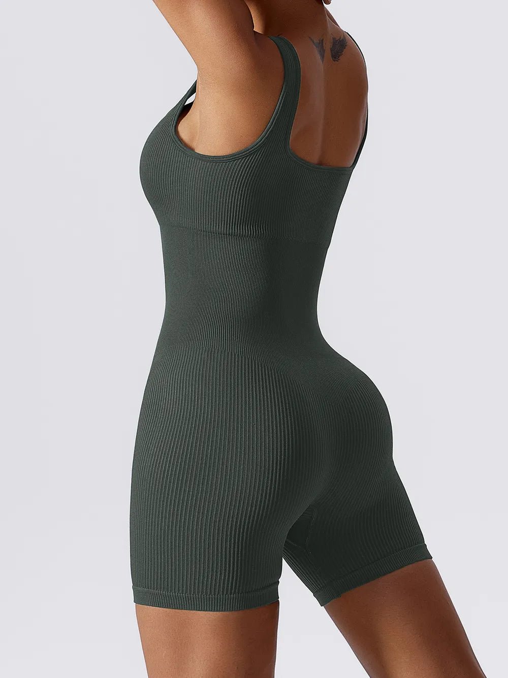 Basic Rompers Basic Bae Ribbed Sleeveless Active Romper Shop at | Lookzlike