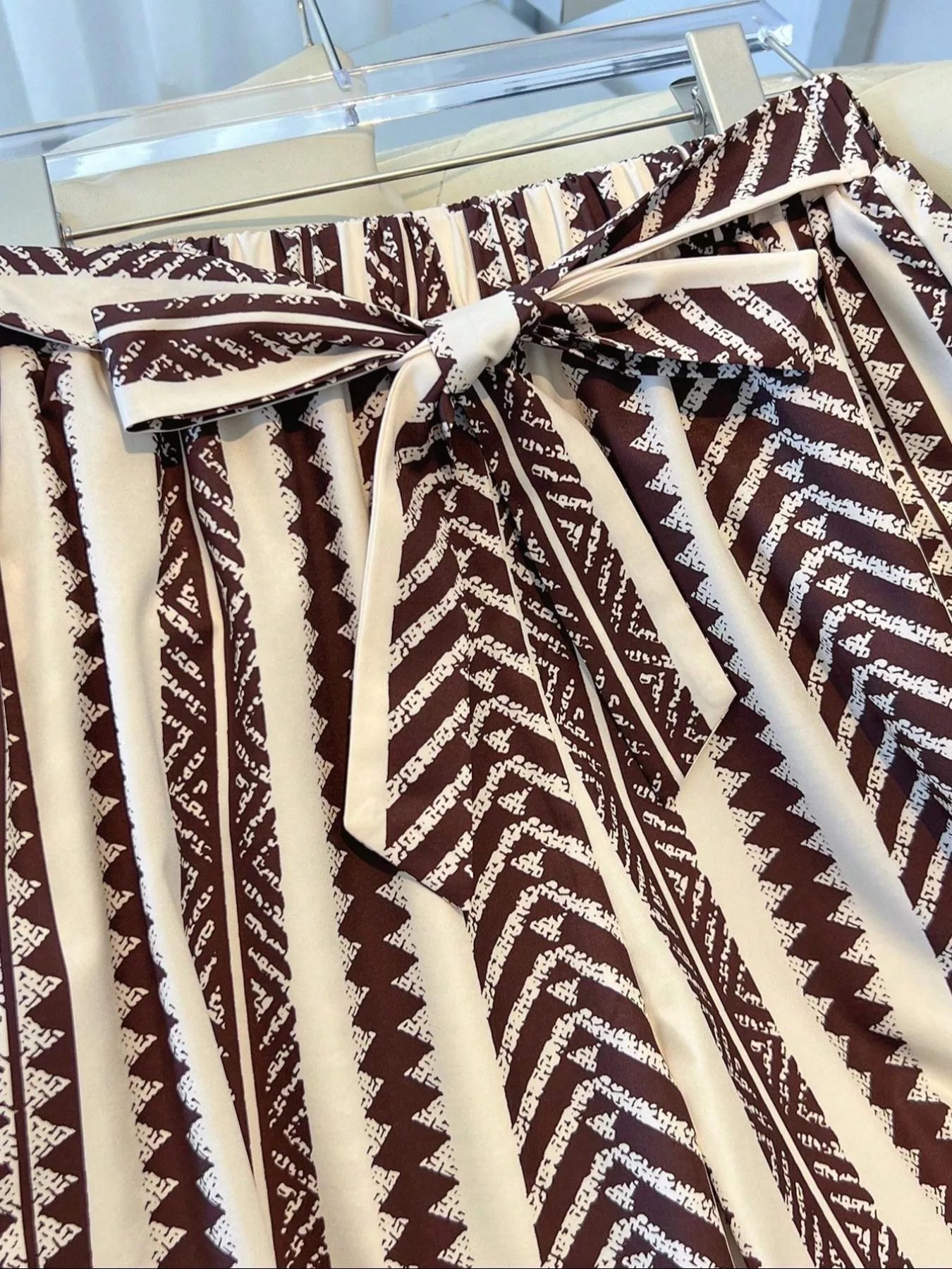 Boho Print Wide Leg Pants designed for comfort and style at Lookzlike