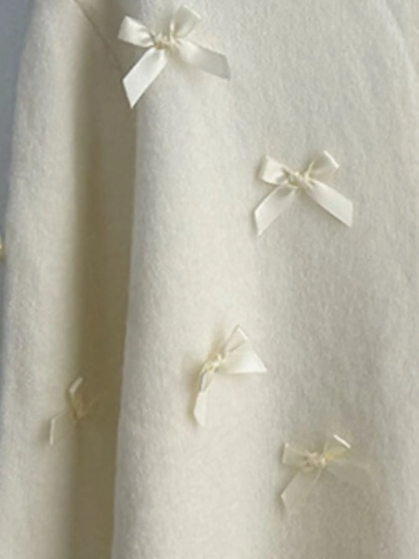 Bow Button Up Long Sleeve Cardigan - Lookzlike