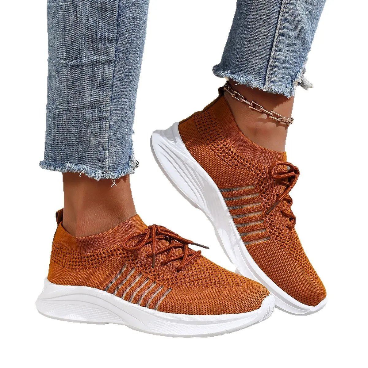 Breathable Mesh Lace Up Athletic designed for comfort and style at Lookzlike