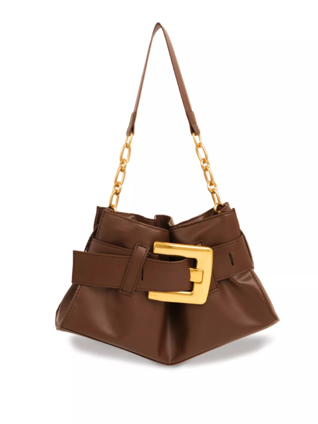 Buckle Accent Shoulder Bag designed for comfort and style at Lookzlike