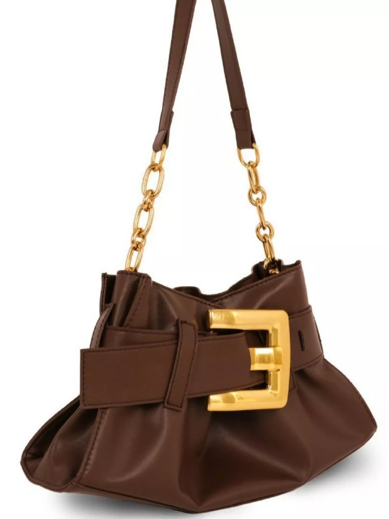 Buckle Accent Shoulder Bag designed for comfort and style at Lookzlike
