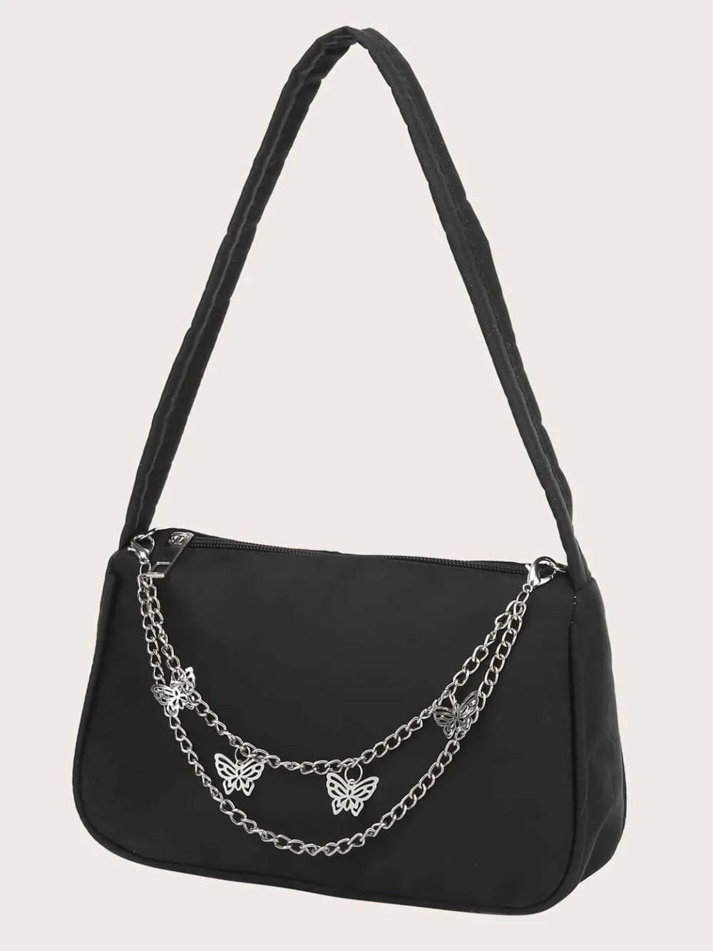 Butterfly Chain Polyester Handbag - Lookzlike