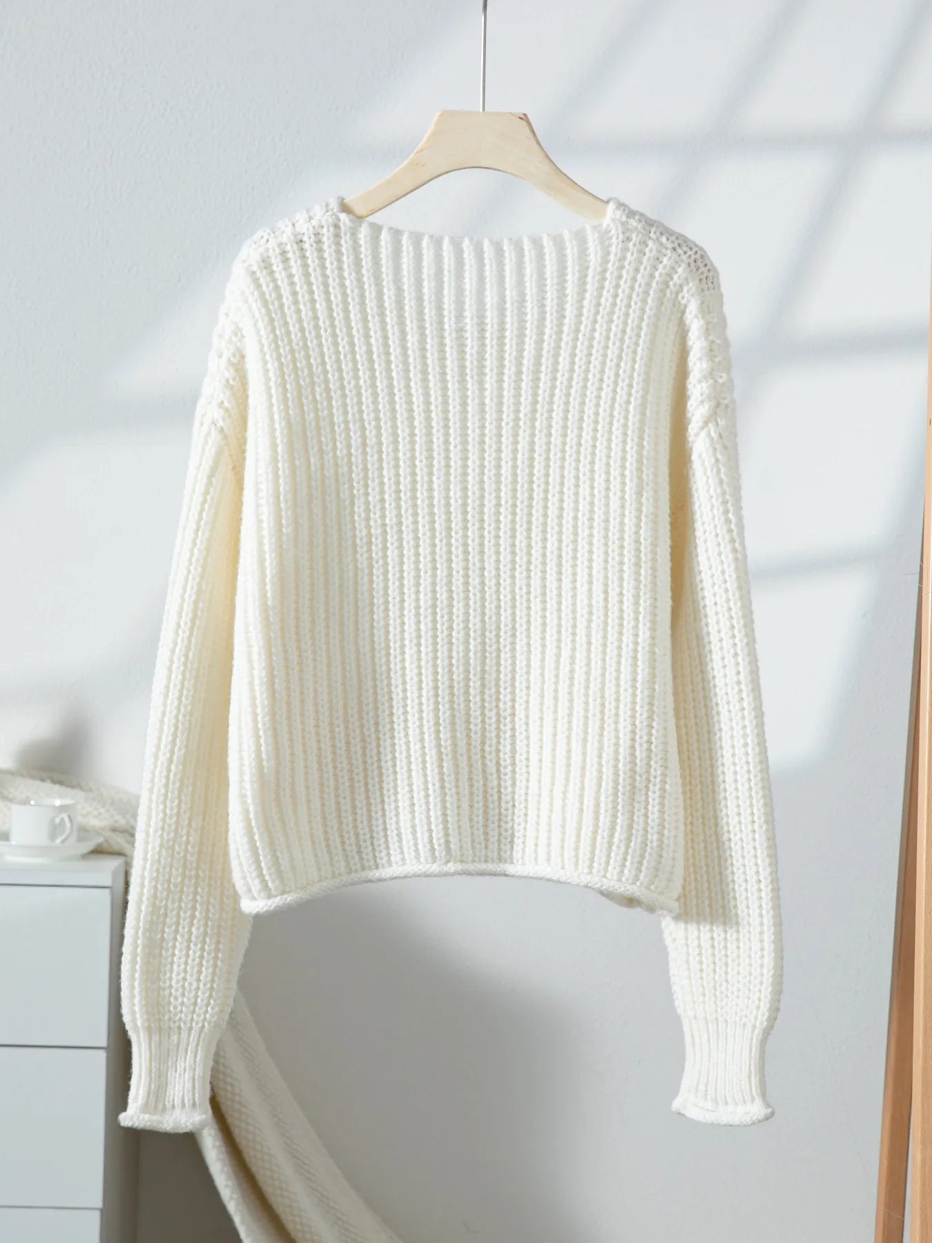 Button - Front Knit Cardigan with Pockets designed for comfort and style at Lookzlike