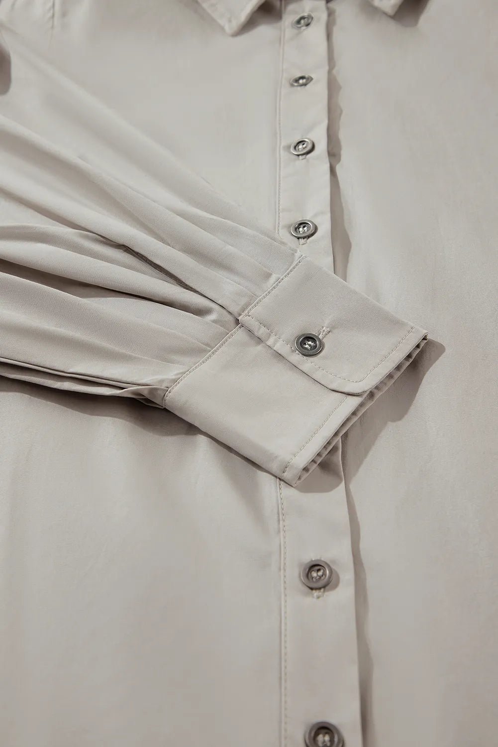 Button Up Lantern Sleeve Shirt designed for comfort and style at Lookzlike