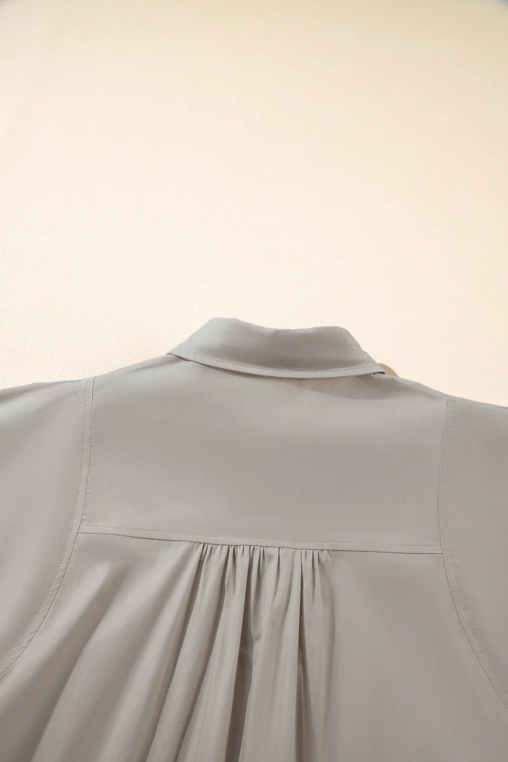 Button Up Lantern Sleeve Shirt designed for comfort and style at Lookzlike