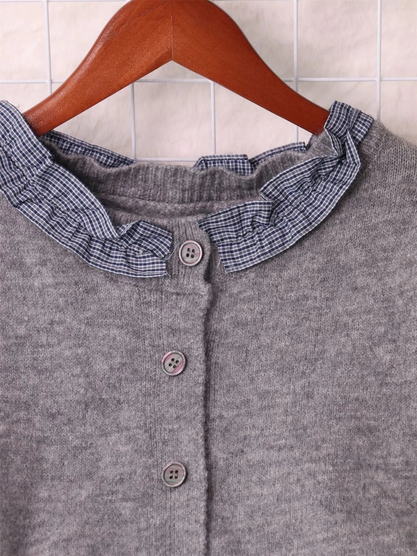 Button Up Long Sleeve Cardigan designed for comfort and style at Lookzlike