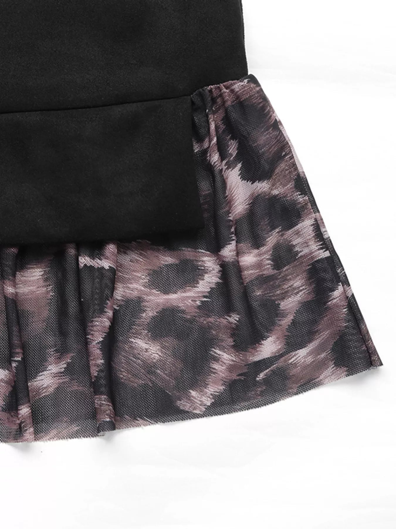 Camouflage Hem Detail Round Neck Sweatshirt designed for comfort and style at Lookzlike
