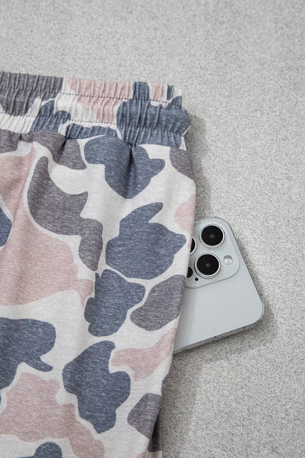 Camouflage Short Sleeve Top and Skirt Set designed for comfort and style at Lookzlike