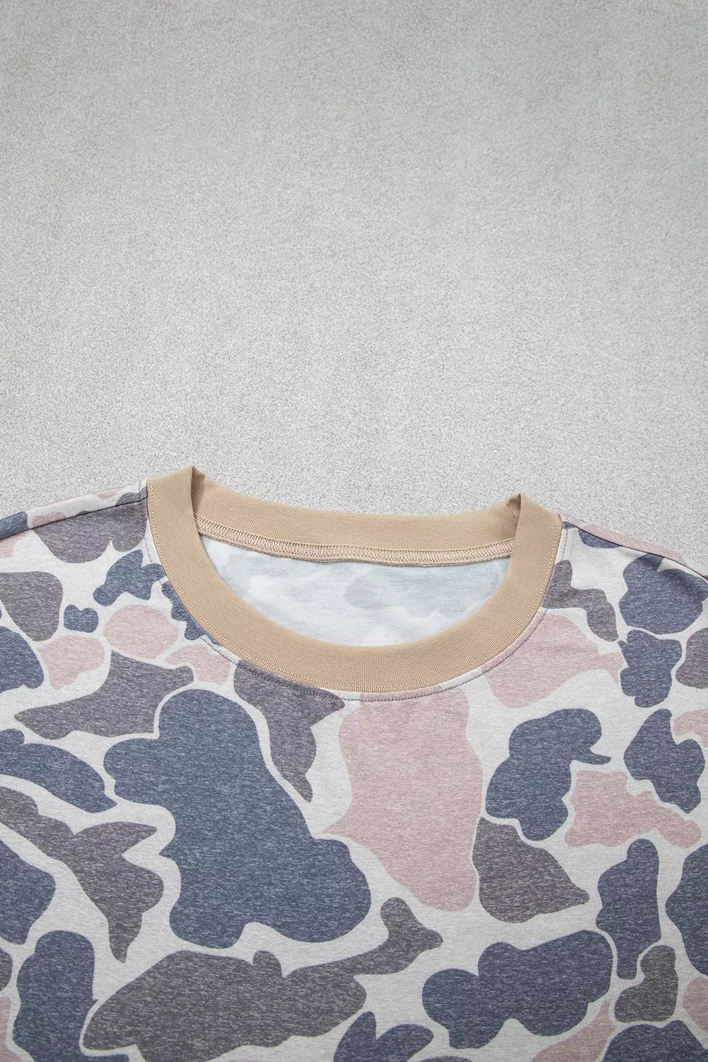 Camouflage Short Sleeve Top and Skirt Set designed for comfort and style at Lookzlike