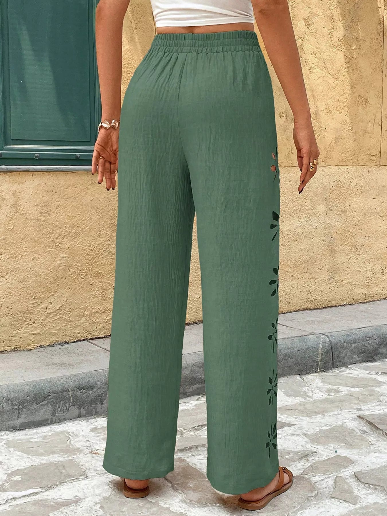 Casual Wide-Leg Pants designed for comfort and style at Lookzlike