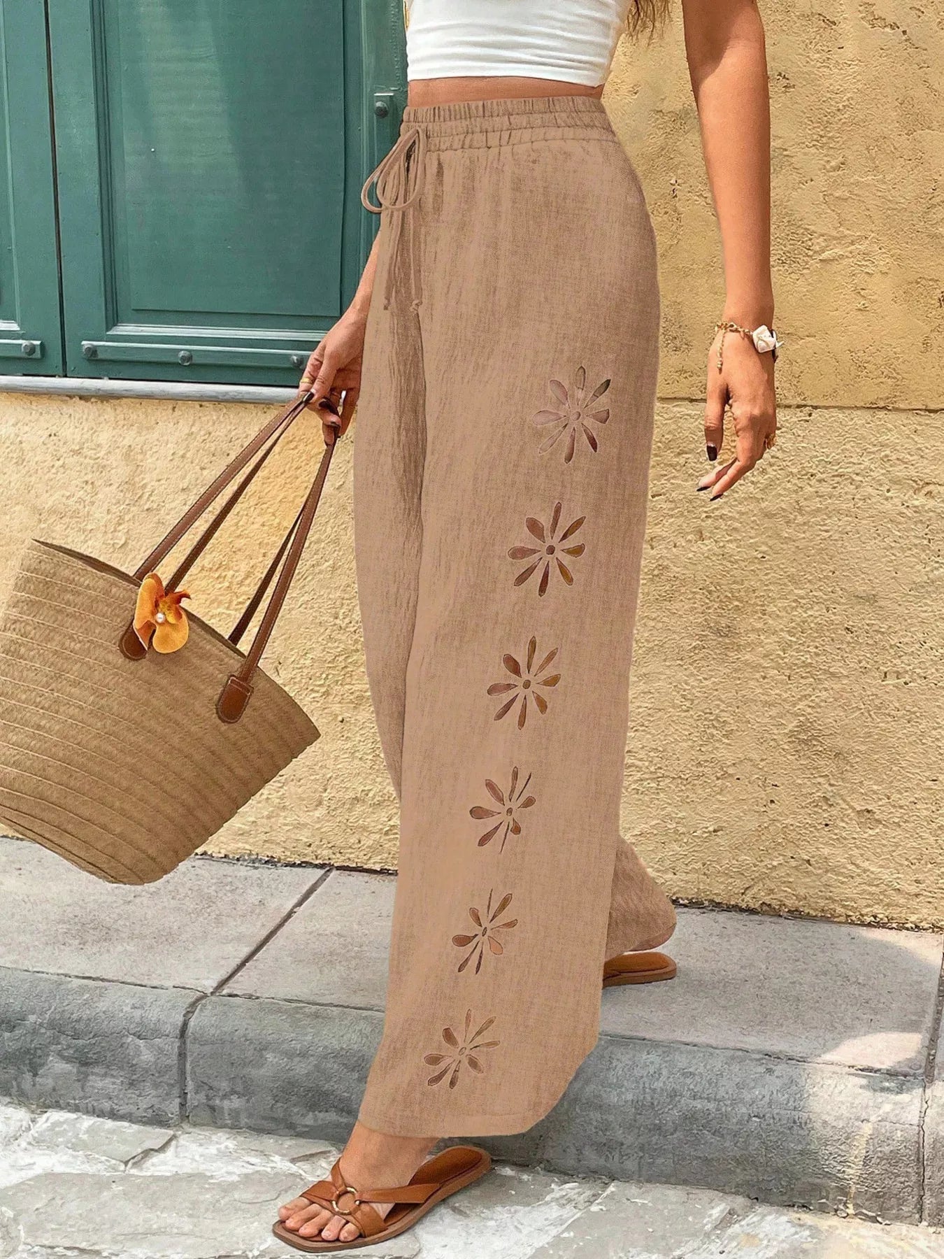 Casual Wide-Leg Pants designed for comfort and style at Lookzlike