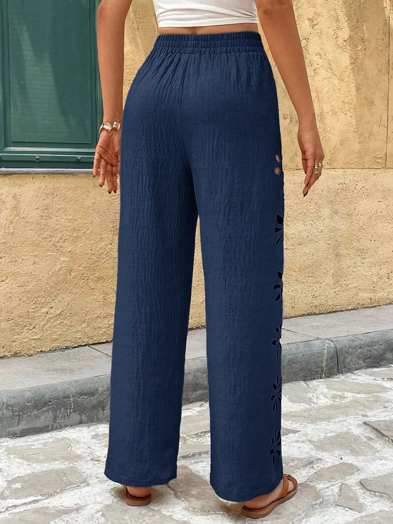 Casual Wide-Leg Pants designed for comfort and style at Lookzlike