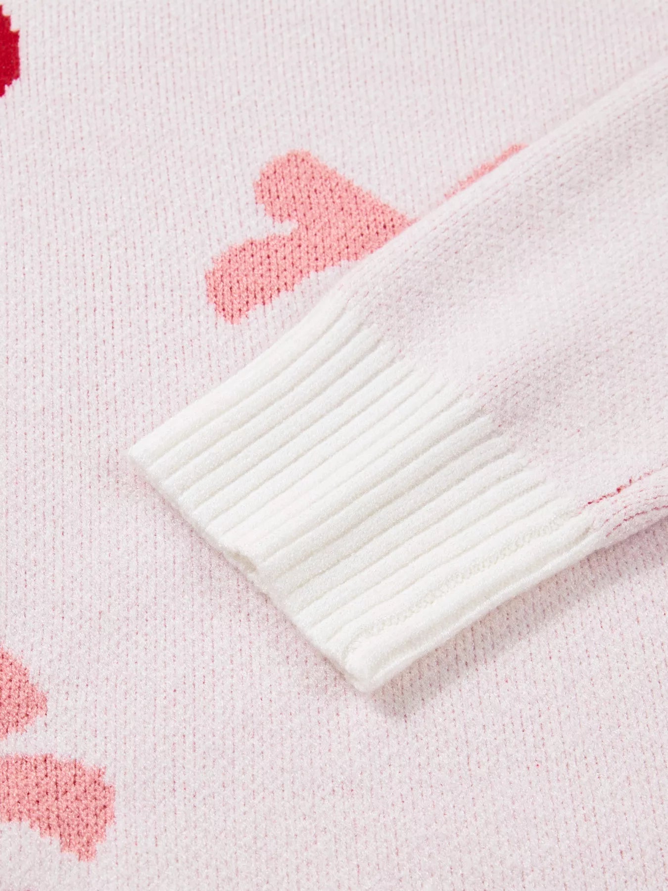 Cherry Pattern Drop Shoulder Sweater designed for comfort and style at Lookzlike