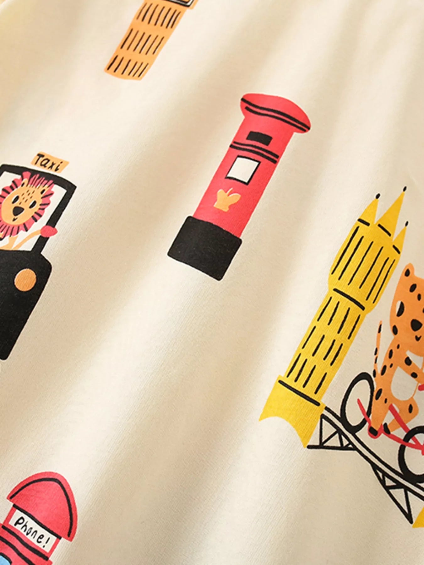 Children's Animal Print Short Sleeve T-Shirt designed for comfort and style at Lookzlike