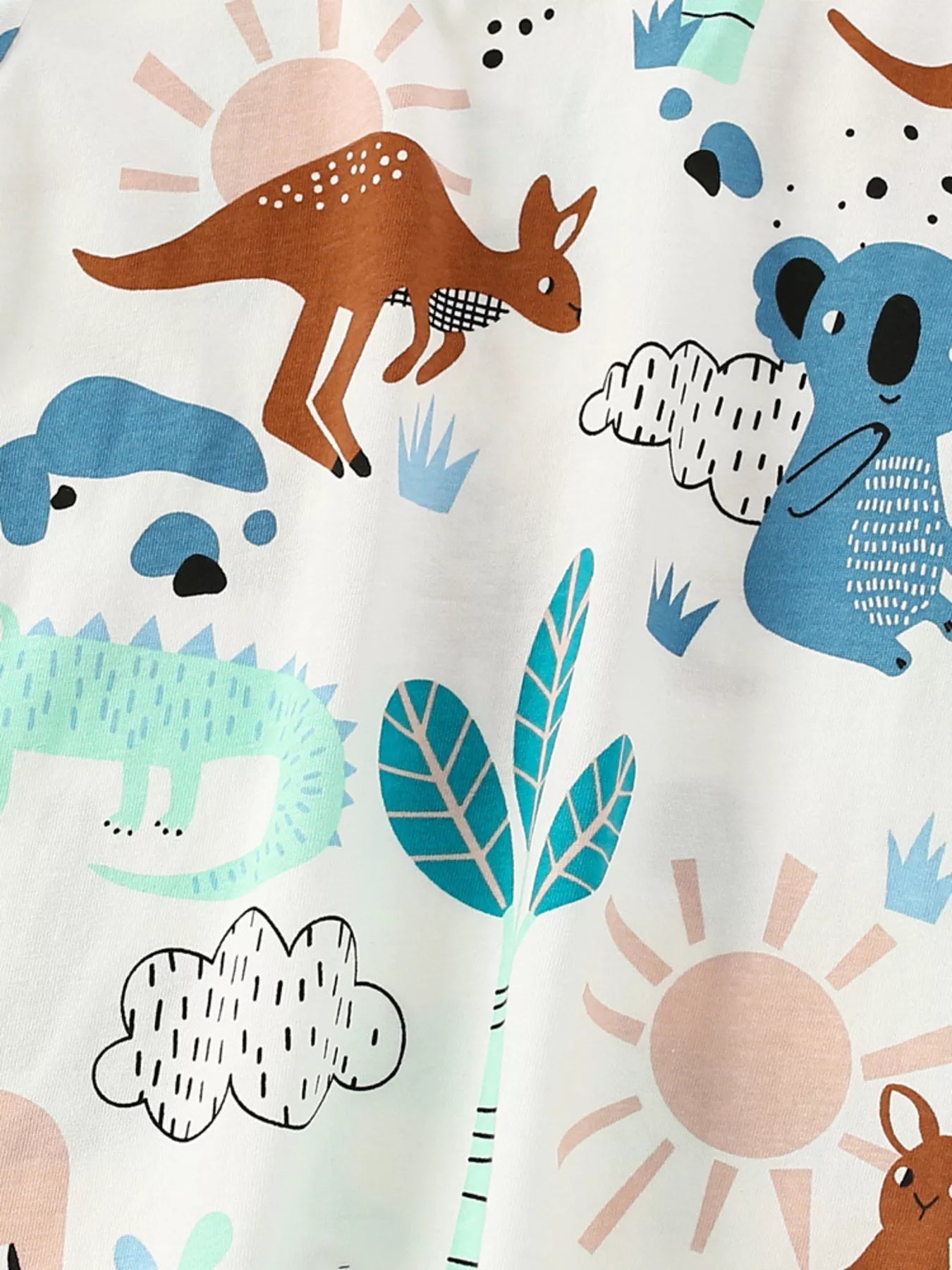 Children's Animal Print Short Sleeve T-Shirt designed for comfort and style at Lookzlike