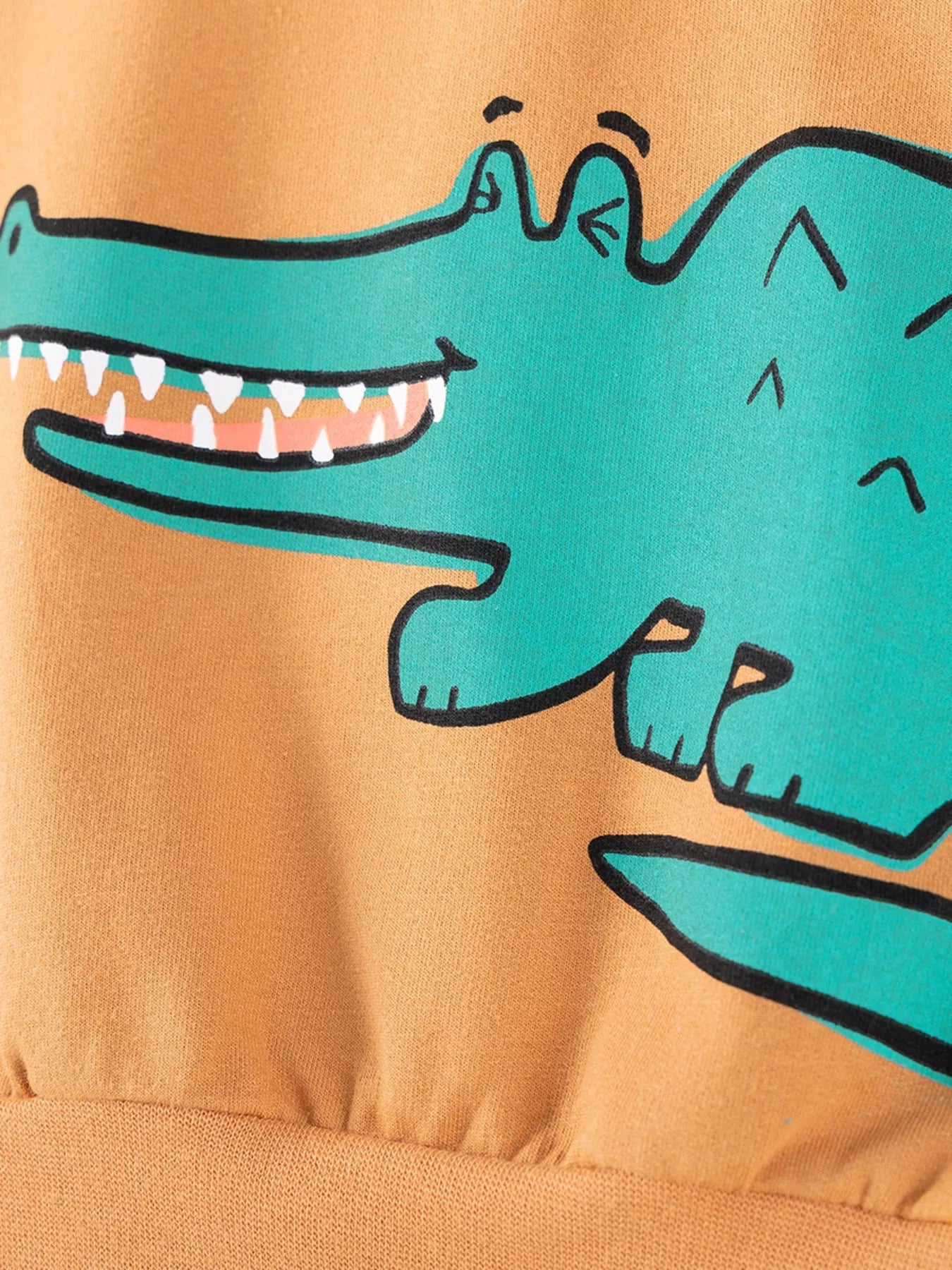 Children's Animal Round Neck Sweatshirt and Pants Set designed for comfort and style at Lookzlike