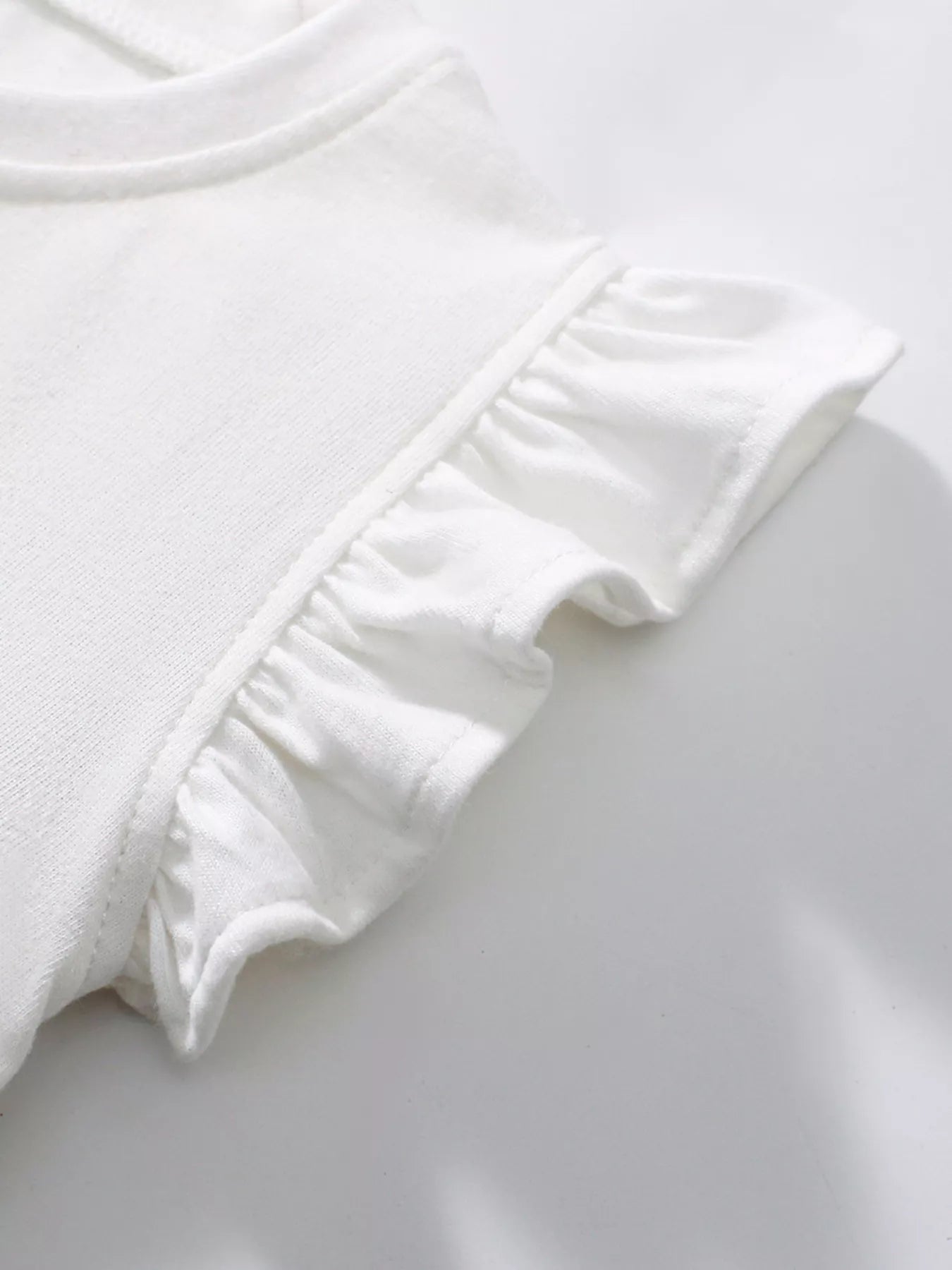 Children's Ballerina Graphic Ruffle Sleeve Top designed for comfort and style at Lookzlike