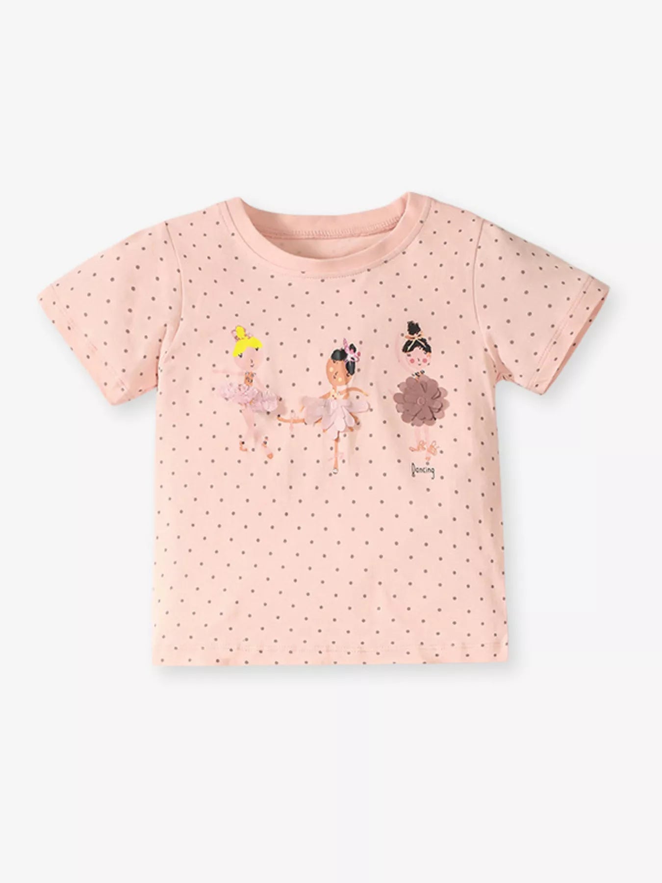 Children's Ballerina Round Neck Top and Pants Set designed for comfort and style at Lookzlike