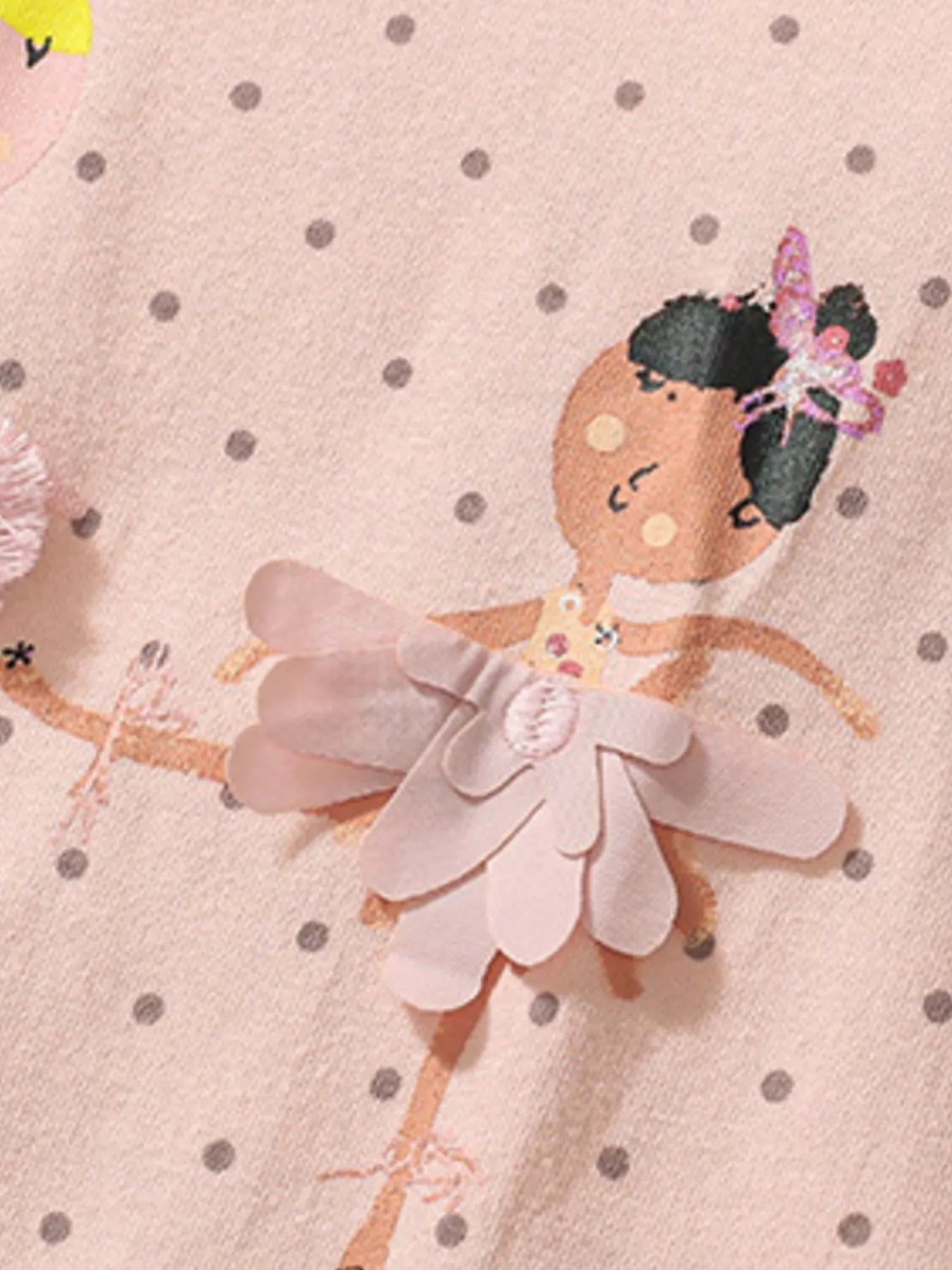 Children's Ballerina Round Neck Top and Pants Set designed for comfort and style at Lookzlike