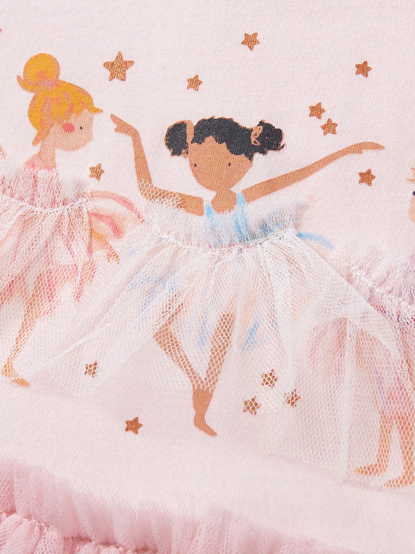 Children's Ballerina Short Sleeve Tulle Dress designed for comfort and style at Lookzlike
