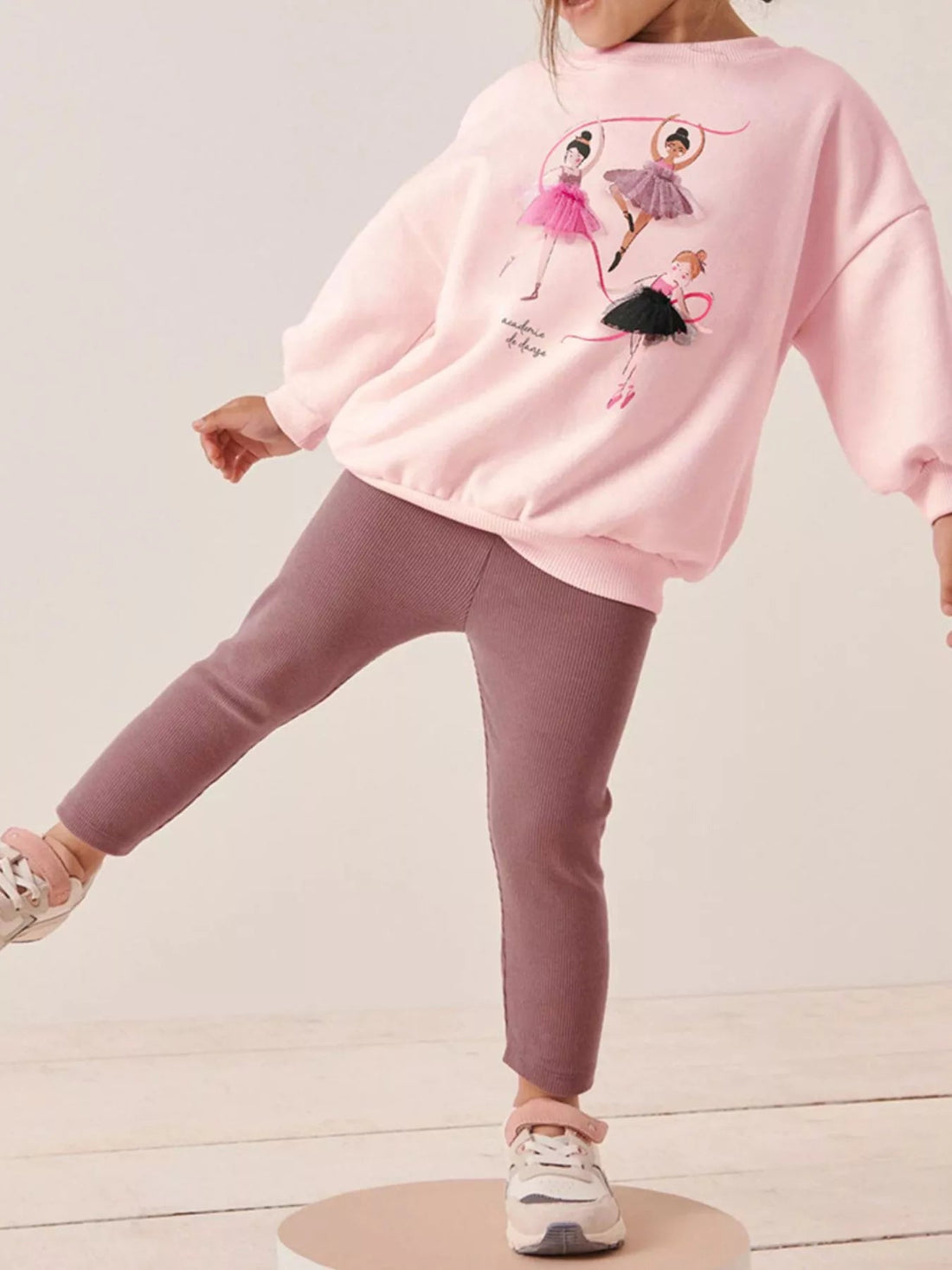 Children's Ballerina Sweatshirt & Leggings Set designed for comfort and style at Lookzlike