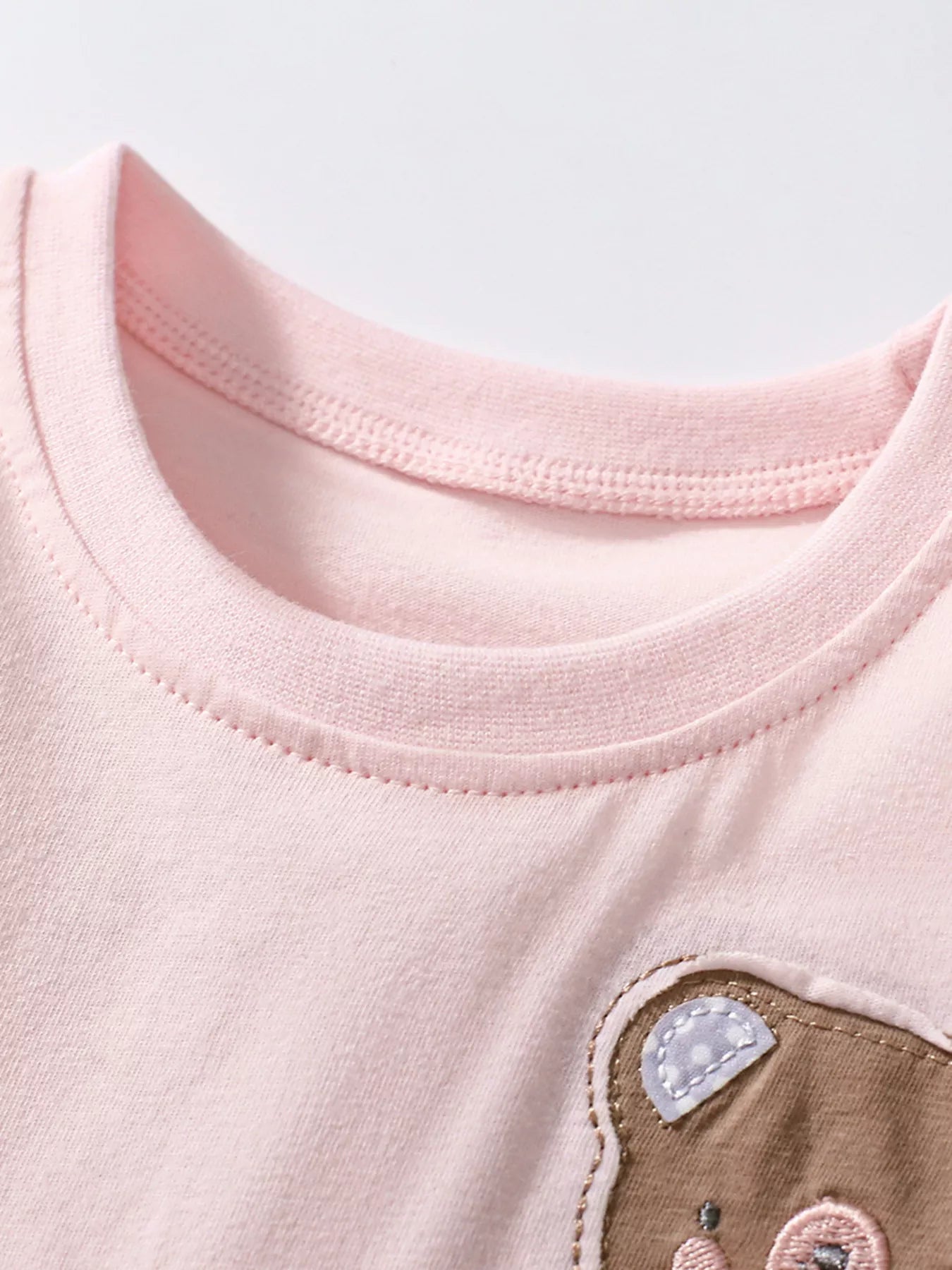 Children's Bear Ruffle Short Sleeve Dress designed for comfort and style at Lookzlike