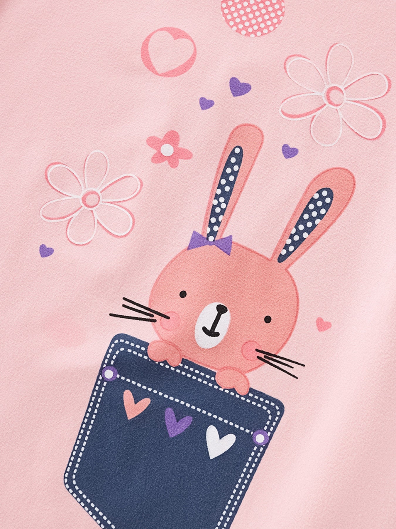 Children's Bunny Graphic Short Sleeve Tee designed for comfort and style at Lookzlike