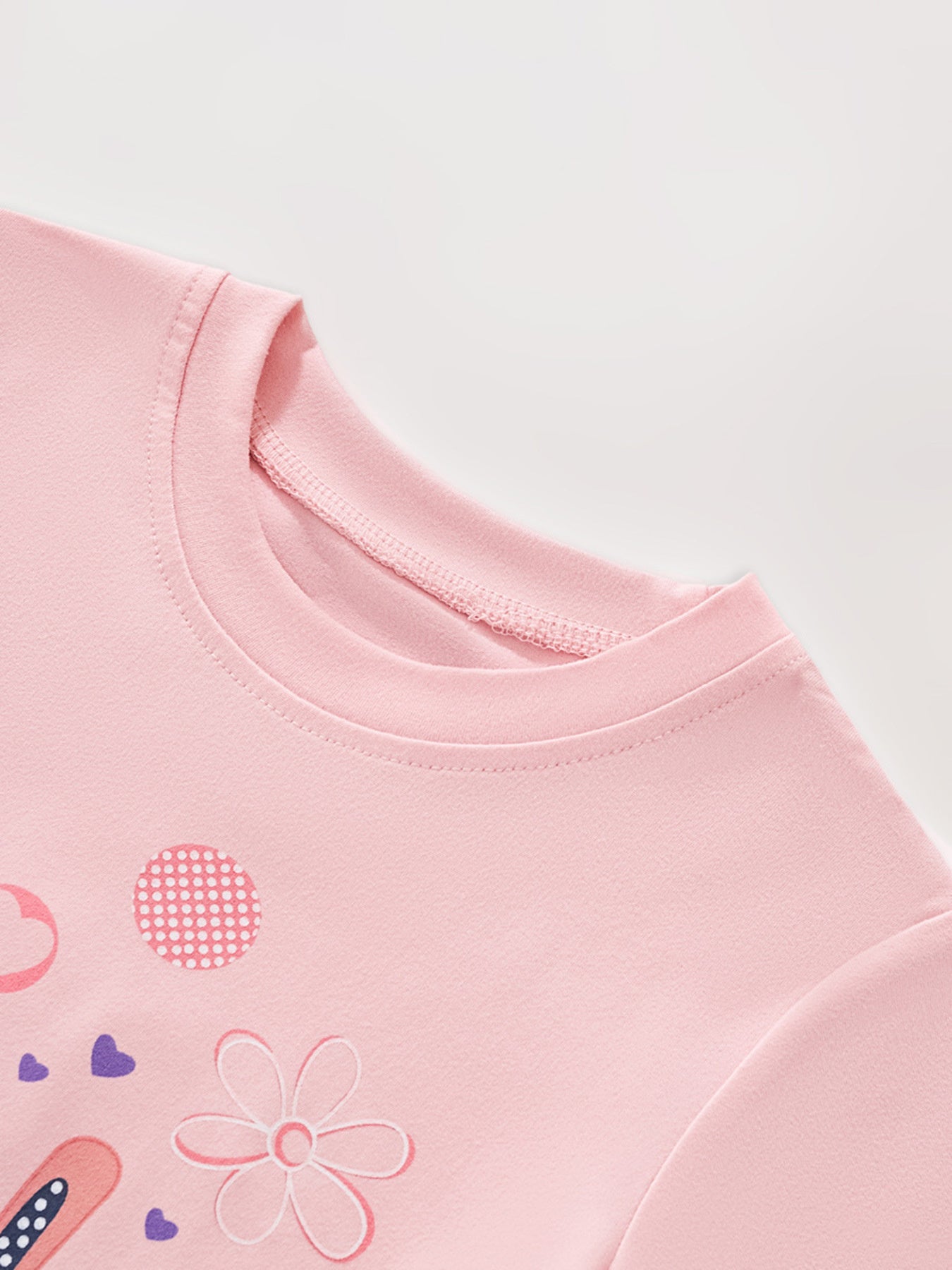 Children's Bunny Graphic Short Sleeve Tee designed for comfort and style at Lookzlike