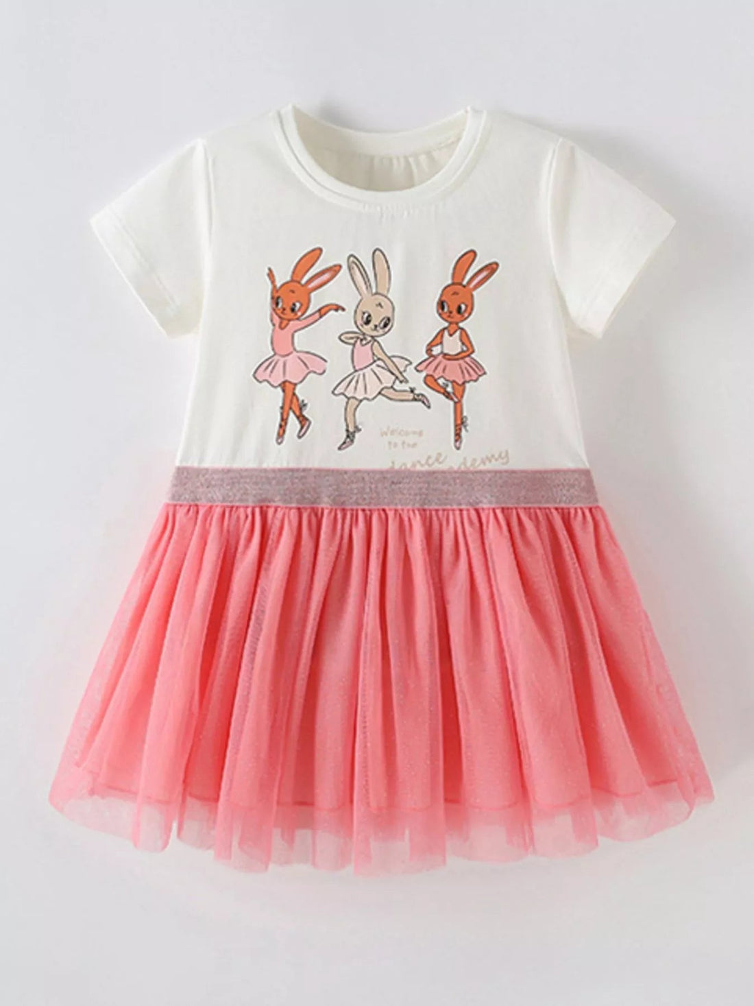 Children's Bunny Graphic Tulle Dress designed for comfort and style at Lookzlike