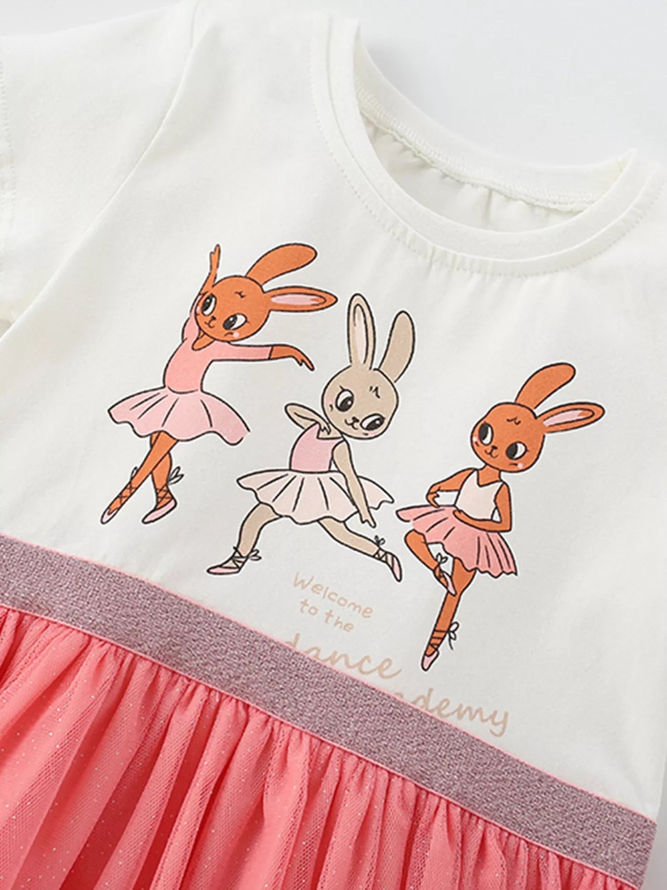 Children's Bunny Graphic Tulle Dress designed for comfort and style at Lookzlike