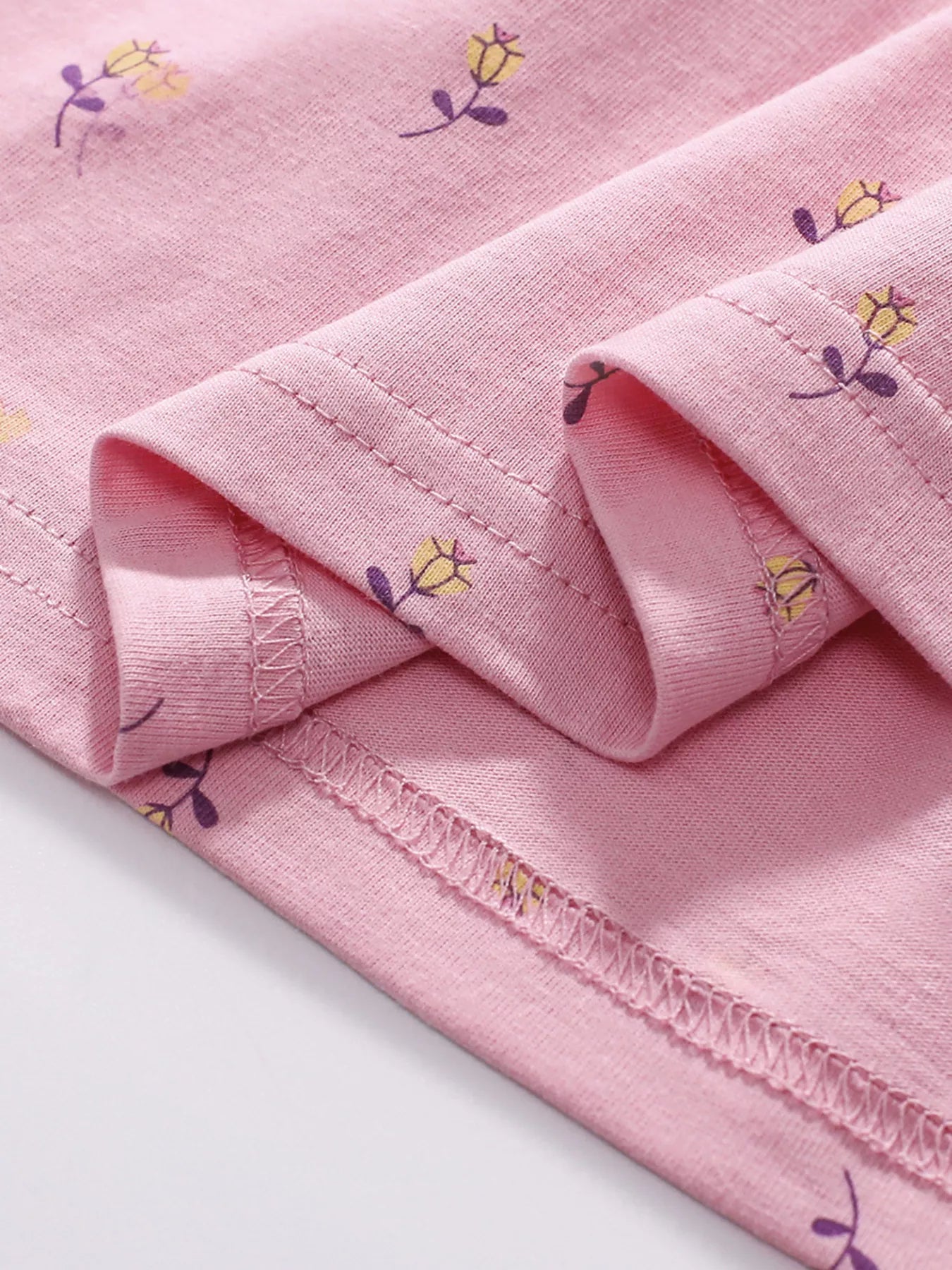 Children's Bunny Round Neck Short Sleeve Dress designed for comfort and style at Lookzlike