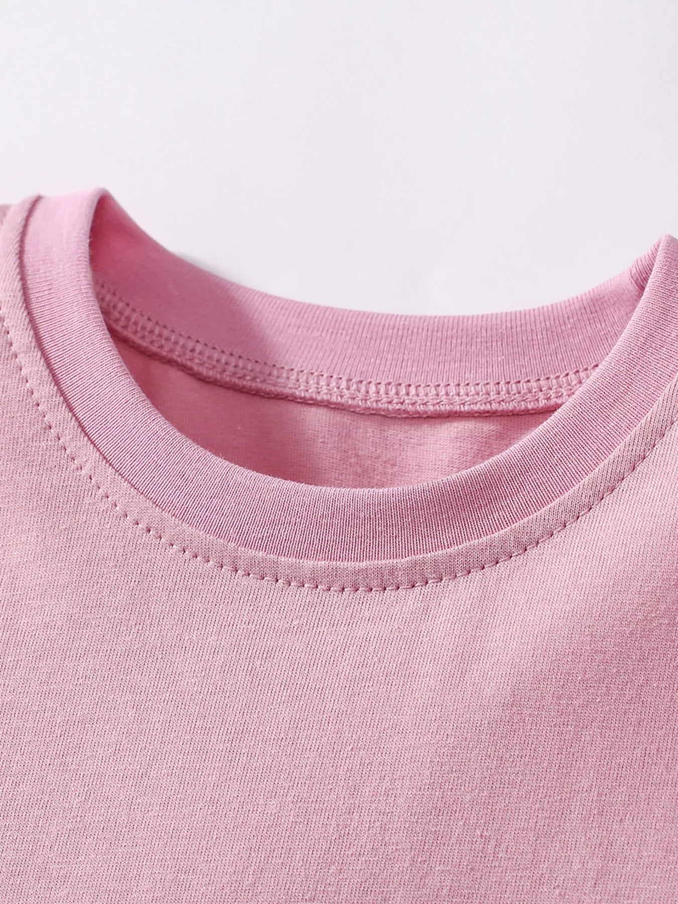 Children's Bunny Round Neck Short Sleeve Dress designed for comfort and style at Lookzlike