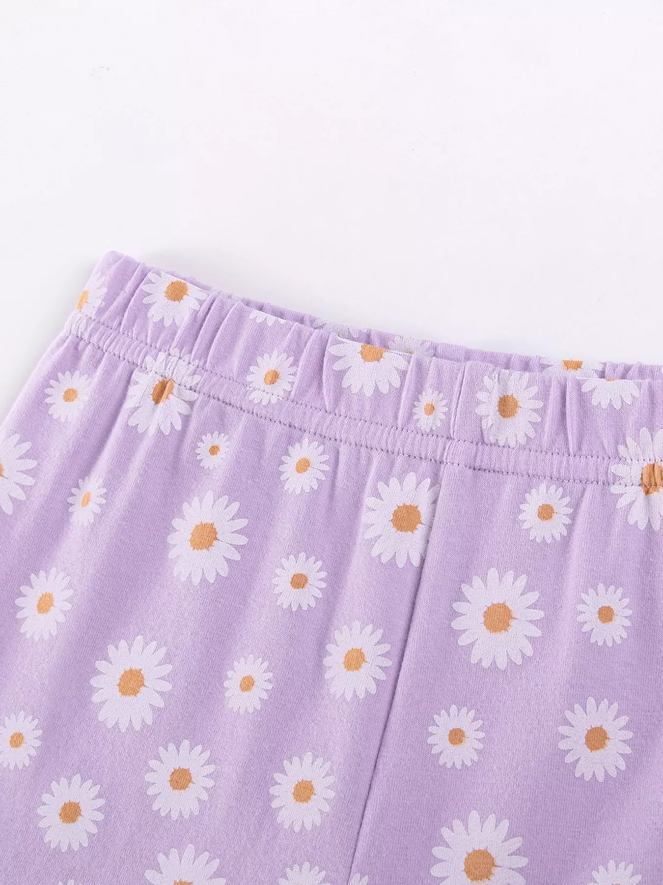 Children's Butterfly Ruffle Sleeve Top & Daisy Print Leggings Set designed for comfort and style at Lookzlike