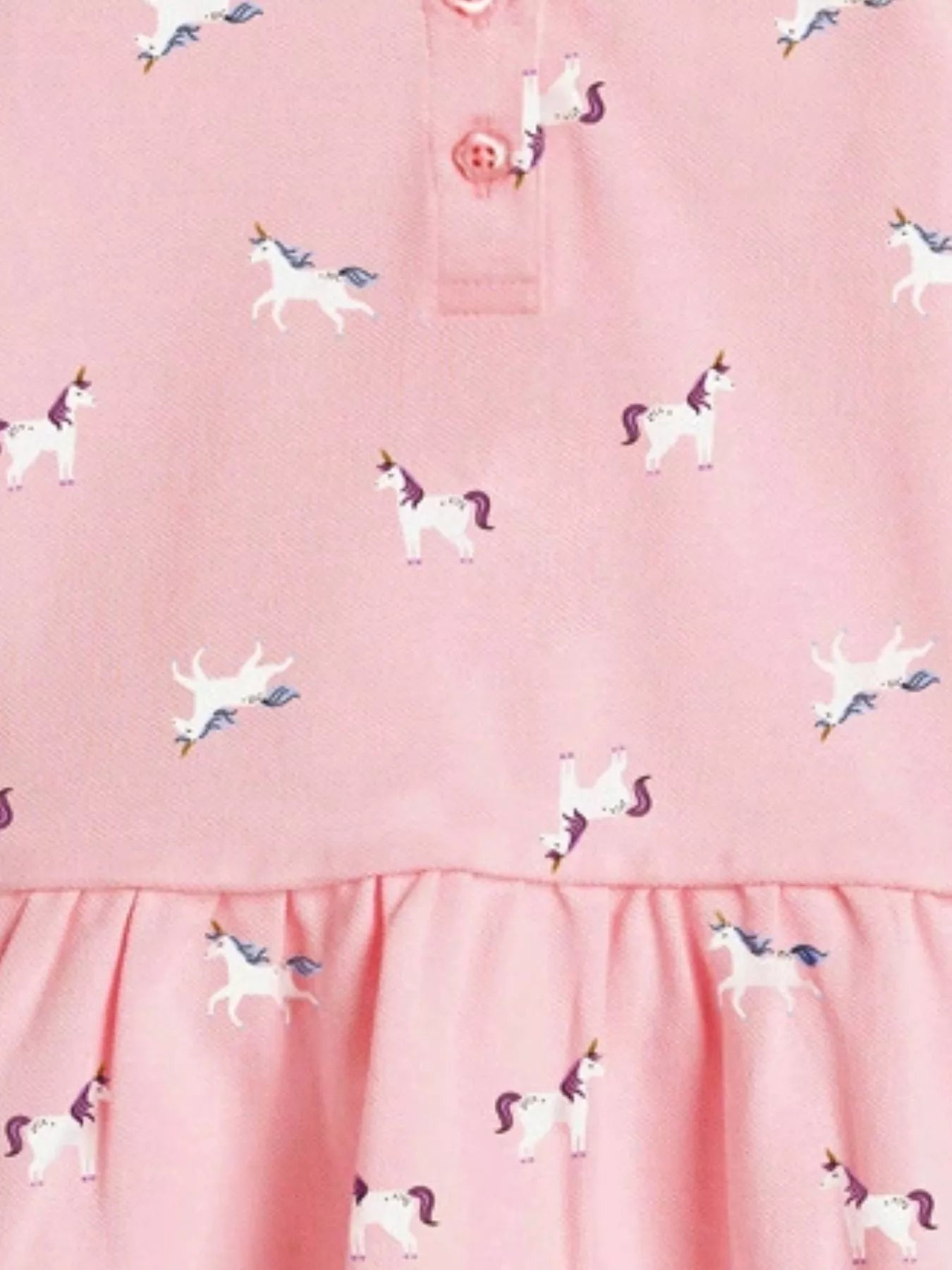 Children's Button Detail Short Sleeve Dress designed for comfort and style at Lookzlike