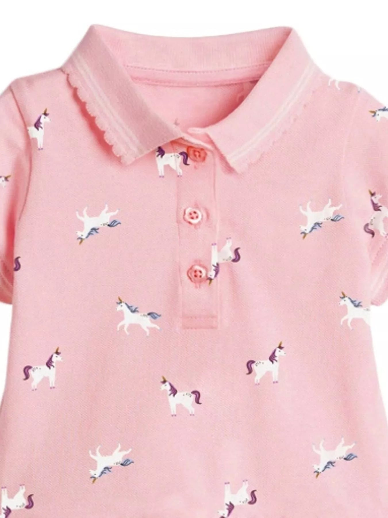Children's Button Detail Short Sleeve Dress designed for comfort and style at Lookzlike