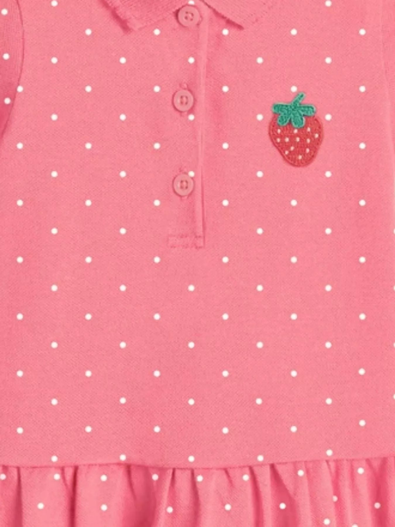 Children's Button Detail Short Sleeve Dress designed for comfort and style at Lookzlike